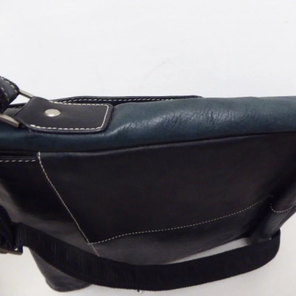 Bellino Paramount Pictures computer black leather bag messenger
